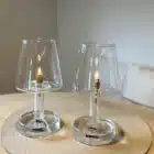 Lampe à huile en verre de table Peri design