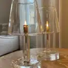 Lampe à huile en verre de table Peri design