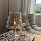 Lampe à huile en verre de table Peri design, ambiance