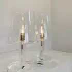 Lampe à huile en verre de table Peri design