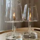 Lampe à huile en verre de table Peri design