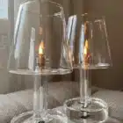 lampe a huile table verre transparent periliving design 13