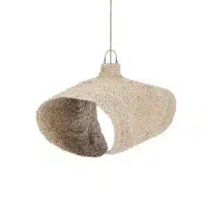 Abat-jour en jonc naturel tressé - 100 cm