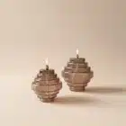 Lampe a huile twin ambre moderne peri living 01