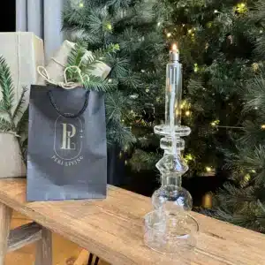 Chandelier lampe à huile en verre PERI